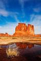 Peter Shinyeda Photography  Court House Tower Reflection Pond, Arches National Park, Utah : Utah, Moab, Arches_NP, Courthouse_Tower