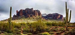 Peter Shinyeda Photography  Snow on Superstition Mountain, near Phoenix, Arizona : Arizona, Superstition_Mt