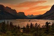 Peter Shinyeda Photography  Goose Island St Mary Lake, Glacier National Park, Montana : Montana, Glacier_NP, Goose_Island, Sunset