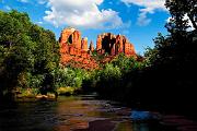 Peter Shinyeda Photography  Cathedral Rock and Oak Creek River, Sedona, California : Arizona, Sedona, Cathedral_Rock