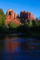 Peter Shinyeda Photography  Moon over Cathedral Rock, Sedona, Arizona : Arizona, Sedona, Cathedral_Rock