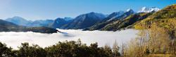 Peter Shinyeda Photography  Morning Fog from Crystal River near McClure Pass, Colorado : Colorado, McClure_Pass, Chair_Mt, Crystal_River