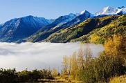 Peter Shinyeda Photography  Morning Fog from Crystal River near McClure Pass, Colorado : Colorado, McClure_Pass, Chair_Mt, Crystal_River