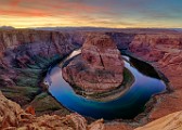 Horseshoe Bend Sunset : Arizona Landscapes, Horseshoe Bend sunset