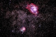 Lagoon and Trifid Nebula