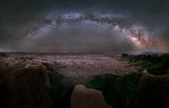 Utah Badlands  Utah Badlands; Milky Way; Nightscapes; Moonoscape Overlook : Utah Badlands, Milky Way, Nightscapes, Moonoscape Overlook